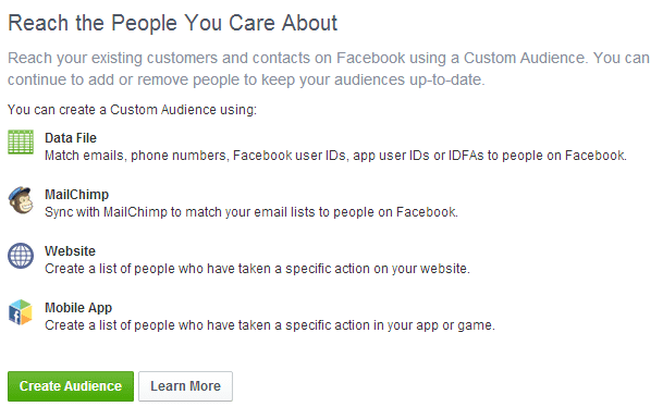 Facebook Custom Audiences