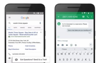 adwords message extensions