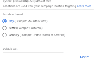 RSA Location Targeting