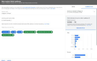 Custom Intent Audience