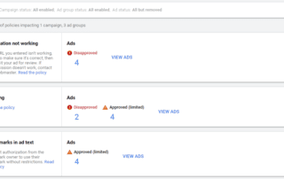 google ads policy manager