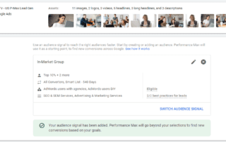 Performance Max Audience Signals