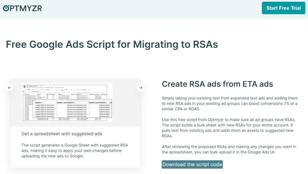 Optmyzr RSA migration tool