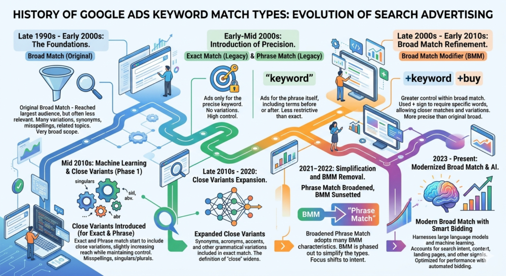 The Evolution of Google Ads Keyword Match Types 1 Google Ads Keyword Match Types History